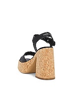 Stella McCartney Skyla Alter Sporty Mat Sandal in Black, view 3, click to view large image.