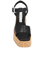 Stella McCartney Skyla Alter Sporty Mat Sandal in Black, view 4, click to view large image.