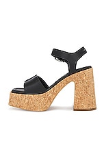 Stella McCartney Skyla Alter Sporty Mat Sandal in Black, view 5, click to view large image.