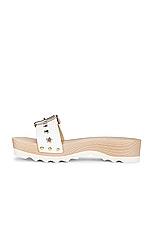 Stella McCartney Elyse Alter Sporty Sandal in White, view 5, click to view large image.