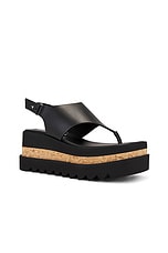 Stella McCartney Sneak Elyse Alter Sporty Sandal in Black, view 2, click to view large image.