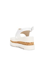 Stella McCartney Sneak Elyse Alter Sporty Sandal in White, view 3, click to view large image.