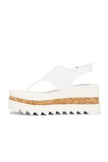 Stella McCartney Sneak Elyse Alter Sporty Sandal in White, view 5, click to view large image.