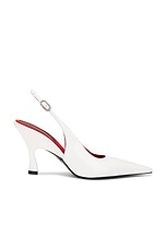 Stella McCartney Elsa Slingback Pump in White, view 1, click to view large image.