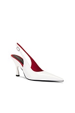 Stella McCartney Elsa Slingback Pump in White, view 2, click to view large image.