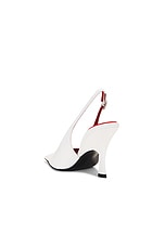 Stella McCartney Elsa Slingback Pump in White, view 3, click to view large image.