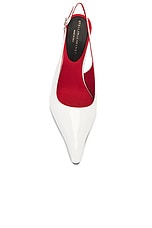 Stella McCartney Elsa Slingback Pump in White, view 4, click to view large image.