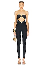 Shani Shemer Fleur Jumpsuit in Black, view 1, click to view large image.