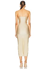 Shani Shemer Fia Lycra Midi Dress in Brulee, view 3, click to view large image.