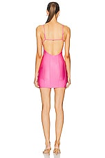 Shani Shemer Eliana Lycra Midi Dress in Rose Blossom, view 3, click to view large image.