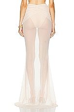 Shani Shemer Christine Mesh Maxi Skirt in Body, view 3, click to view large image.