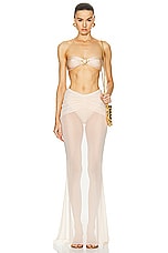 Shani Shemer Christine Mesh Maxi Skirt in Body, view 4, click to view large image.