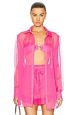 Shani Shemer Jonas Buttoned Shirt in Rose Blossom, view 1, click to view large image.