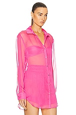 Shani Shemer Jonas Buttoned Shirt in Rose Blossom, view 2, click to view large image.