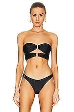 Shani Shemer Alexa Bikini Top in Black, view 1, click to view large image.