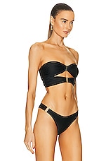 Shani Shemer Alexa Bikini Top in Black, view 2, click to view large image.