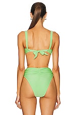 Shani Shemer Mia Bikini Top in Apple Green, view 3, click to view large image.