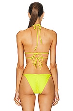 Shani Shemer Sony Bikini Top in Yellow, view 3, click to view large image.