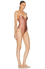 Shani Shemer Gaia One Piece Swimsuit in Coffee Cream, view 2, click to view large image.