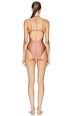 Shani Shemer Gaia One Piece Swimsuit in Coffee Cream, view 3, click to view large image.