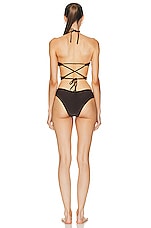 Shani Shemer Morgan One Piece Swimsuit in Chocolate Brown, view 3, click to view large image.