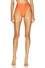 Shani Shemer Bertha Bikini Bottom in Orange, view 1, click to view large image.