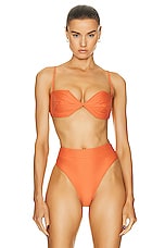 Shani Shemer Sandra Bikini Top in Orange, view 1, click to view large image.