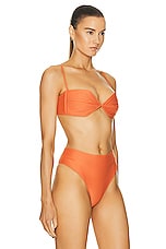 Shani Shemer Sandra Bikini Top in Orange, view 2, click to view large image.