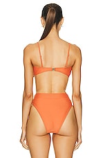 Shani Shemer Sandra Bikini Top in Orange, view 3, click to view large image.