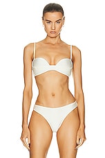 Shani Shemer Karen Bikini Top in Cream, view 1, click to view large image.