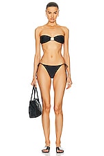 Shani Shemer Tola Bikini Bottom in Black, view 4, click to view large image.
