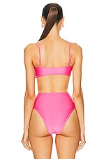 Shani Shemer Dia Bikini Top in Rose Blossom, view 4, click to view large image.