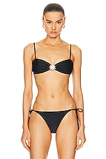 Shani Shemer Lucia Bikini Top in Black, view 1, click to view large image.