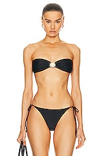 Shani Shemer Lucia Bikini Top in Black, view 2, click to view large image.