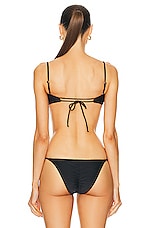 Shani Shemer Lucia Bikini Top in Black, view 4, click to view large image.