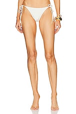 Shani Shemer Tola Bikini Bottom in Cream, view 1, click to view large image.