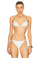 Shani Shemer Manon Bikini Top in Cream, view 1, click to view large image.