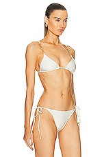 Shani Shemer Manon Bikini Top in Cream, view 2, click to view large image.
