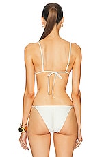 Shani Shemer Manon Bikini Top in Cream, view 3, click to view large image.