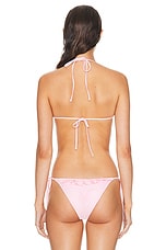 Shani Shemer Beth Bikini Top in Baby Pink, view 3, click to view large image.