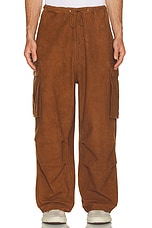 Story mfg. Slub Peace Pants in Bark Brown Slub, view 5, click to view large image.