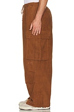 Story mfg. Slub Peace Pants in Bark Brown Slub, view 6, click to view large image.