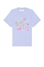 Story mfg. Grateful Tee in Purple Flora, view 1, click to view large image.