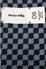 Story mfg. Hand Crochet Stash Bag in Black Spiral, view 5, click to view large image.