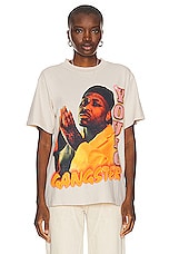 Stadium LA Yg Young Gangster Tee in Cream, view 1, click to view large image.