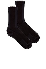 Salomon x 11 By Boris Bidjan Saberi Sock in Black & Alloy, view 1, click to view large image.