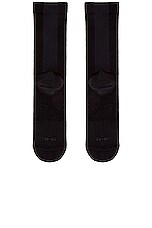 Salomon x 11 By Boris Bidjan Saberi Sock in Black & Alloy, view 4, click to view large image.