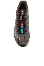 Salomon XT-4 OG Aurora Borealis in Canteen, Transparent Yellow, & Dried Herb, view 4, click to view large image.