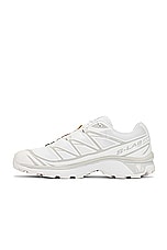 Salomon XT-6 in White, & Lunar Rock, view 5, click to view large image.