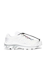 Salomon Xt-6 Gtx in White & Silver, view 1, click to view large image.